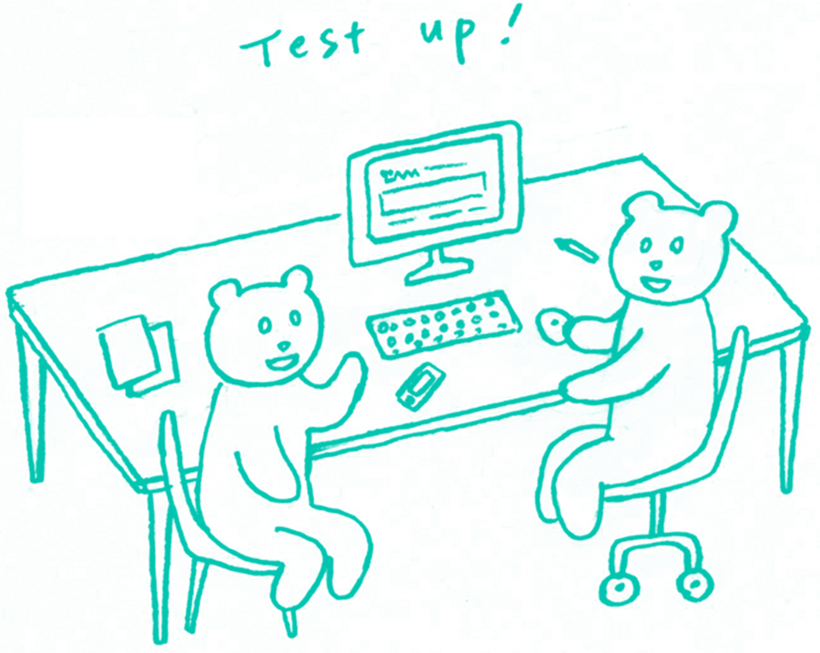 テストアップ