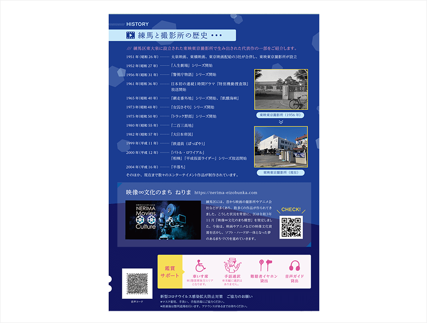 練馬まつり上映会「鉄道員」プログラム裏表紙